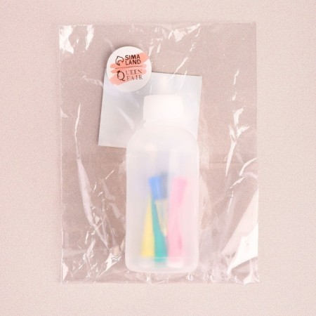 A bottle for applying paint, with a division scale, 50 ml, 7 nozzles, colorful/transparent color-5