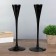 Glass "Narrow glass" Black set 2 pcs 28.5x10.5x10.5 cm