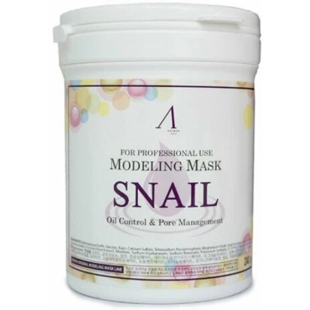 Alginate mask ANSKIN SNAIL MODELING MASK, with snail mucin, 240 g