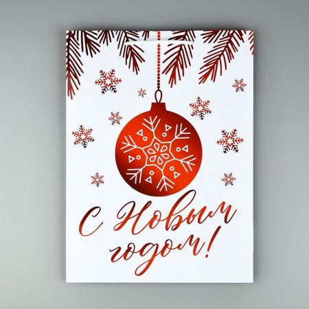 Package New Year's laminated "Christmas tree", l 28 x 38 x 9 cm, new year-4