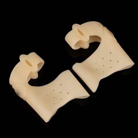 Silicone bandage on the foot, with a corrector, with magnets, 7.5 × 7 cm, beige color-3