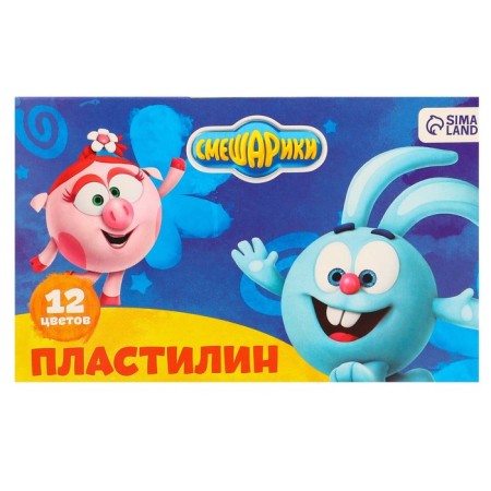 Plasticine Smeshariki, 12 colors, 180 g-1