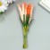 Decor for creativity "Ivan Tea" 1 bouquet = 10 flowers orange 1.5x14 cm