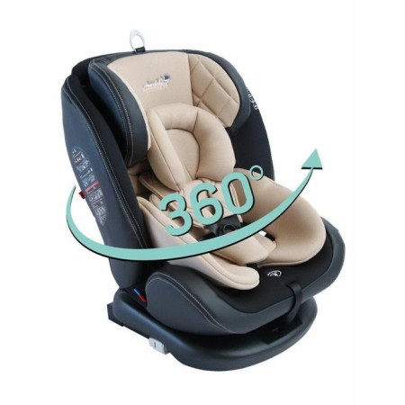 AMAROBABY ST-3, ISOFIX class D, group 0+/1/2/3, beige color, beige-1