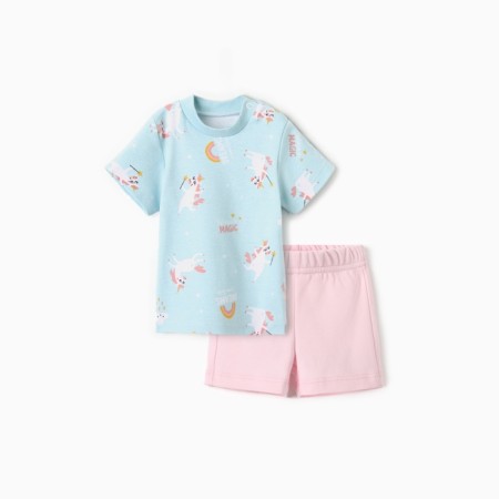 Costume: T-shirt and shorts crumb I am unicorn, height 80-86 cm