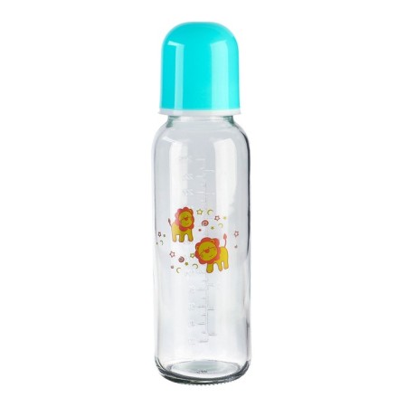 A bottle for feeding, classic throat, glass, medium stream, 240 ml., Mix color-3