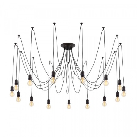 Suspended Citilux “Edison” CL451152, 15x75W, E27, Black Color Black-2