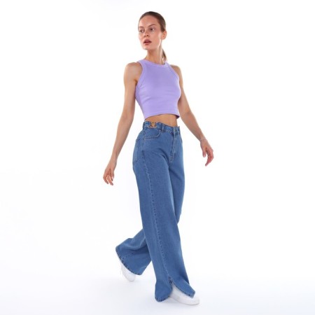 Female jeans, blue color, size 40 (34)-6