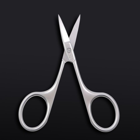 Manicure scissors "Premium", straight, narrow, 9.5 cm, on the blist, silver color-5