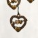 Wind Music Metal "Heart with an arrow" 9 tubes h = 45 cm