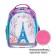 School backpack, 37 x 27 x 16 cm, ergonomic back, calligrata b "Paris"