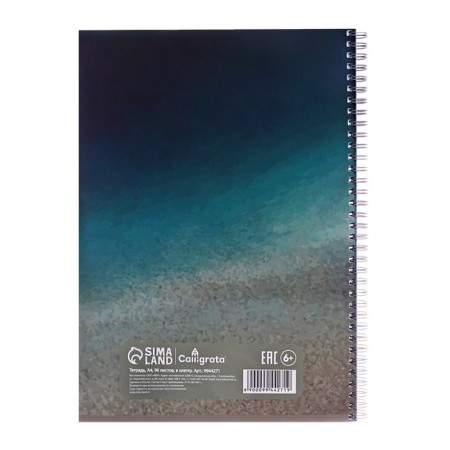 Notebook on the crest of Calligrata "Gradient. Advice", A4, 96 sheets in a cage, cover coated cardboard, twin-lak, Offset unit-3
