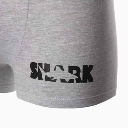 Panties men's boxers "Shark", color gray melange, size 54-6
