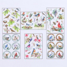 Set of decoupage cards 6 pcs 
