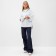 Women's blouse in strip minku: casual collection color white, rr 44