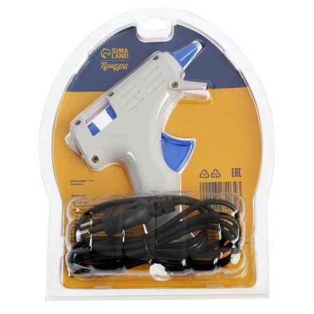 Tundra glue pistol, 25 watts, 220 V, ergonomic handle, anti -tank, cord 1.3 m, 7 mm-5