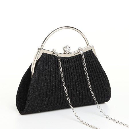 Female bag on farmar, black color-2