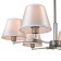Adele chandelier, 6x40W E14, black color, nickel