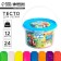 Modeling dough, 24 bars, 12 colors, 60 gr.