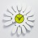 Wall clock "Chamomile", smooth move, d = 39 cm, 1 aa