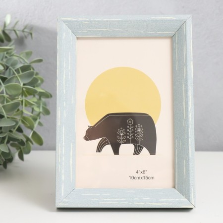 Photo frame plastic 10x15 cm "Scandinavia" gray-blue 17.2x12.2 cm