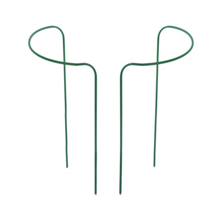 Builder for strawberries, d = 20 cm, h = 25 cm, leg d = 0.3 cm, metal, green