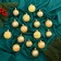 Set of balls plastic D-6 cm, 16 pcs "Melody" pattern cod, gold