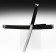 Souvenir weapon "Katana", without a stand, black scabbard for snake skin, matte 70 cm