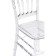 Plastic stool Chiavari plastic/Transparent 38x45x89 cm