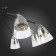 Ceiling EVOLUCE lamp. Sle102902-08. Lirino. 8x40 watts, E27, 73x73x44 cm, black color, chrome