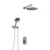 The shower system wasserkraft a16830, built -in, tropical shower, shower, chromium