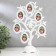 Photo frame plastic in 6 photos 4.5x3 cm "tree with fruits" white 26.5x19.5x11 cm