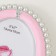 Photo frame plastic for metal 13x18 cm "Pink with pearls" 1.5x16.4x21.2 cm