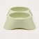 Double plastic bowl 2 x 160 ml, 23 x 13 x 4 cm, green