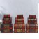 Casket chest wood set 3 pcs pattern "Flowers" mix 22x15x15 cm
