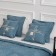 Cover with pillowcases "Bridget", size 230x250 cm, blue color