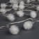Garland “thread” 5 m with nozzles “white hedgehogs”, ip20, transparent thread, 30 LED, glow warm white, 8 modes, 220 V