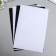 Soft felt 2 mm "white and black" set 4 sheets A4 format format