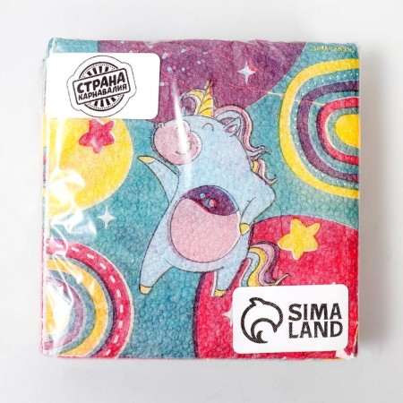 Paper napkins "Unicorn", 24x24 cm, 20 pcs-2