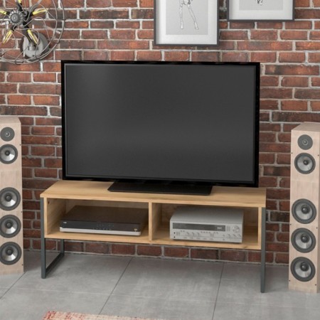 Tumba for TV Chicago 118x35x45 cm, oak craf gold, black