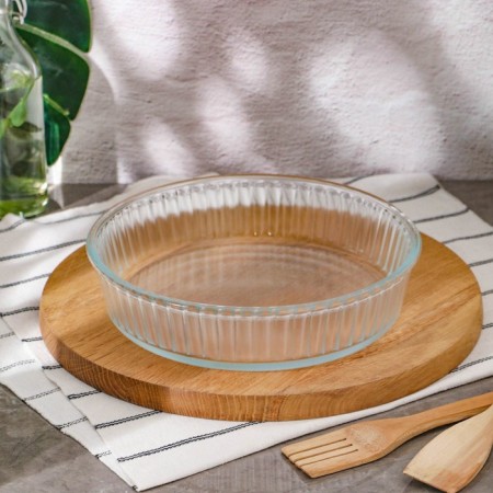 Zarina baking, glass, 2500 ml, d = 26 cm, h = 6 cm