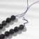 Beads on threads ball No. 10 "Amethyst" Light, 38 beads