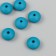 Busina silicone "flattened" blue-green d = 1.2 cm