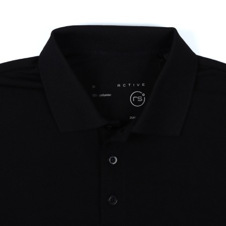 T -shirt Polo Male Sports, size m (48), black color-14