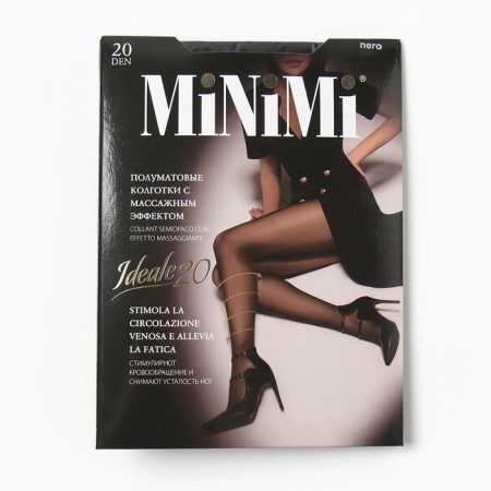 Women's tights minimi ideale 20 den, black color (nero), size 5