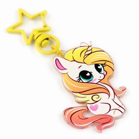 Key keychain children's "unicorn", 3.5 x 10 cm-1