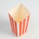 Popcorn packaging, red stripes, 11 x 8 x 20.5 cm