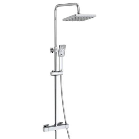 Shower system Wasserkraft A15502, tropical shower, thermostat, hand watering can, chrome