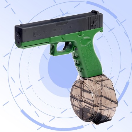 Glock water gun, works on the battery, 22 cm.-9