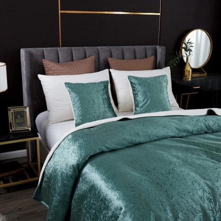 "Undine" bedspread, size 220x240 cm, color malachite-2